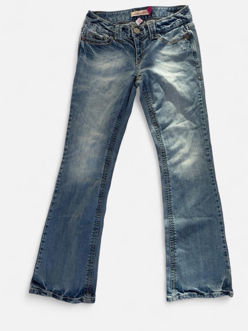 Vintage Aeropostale Women's Blue Flared Jeans